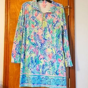 Lilly Pulitzer Popover Dress Sz. M in Mermaid Cove